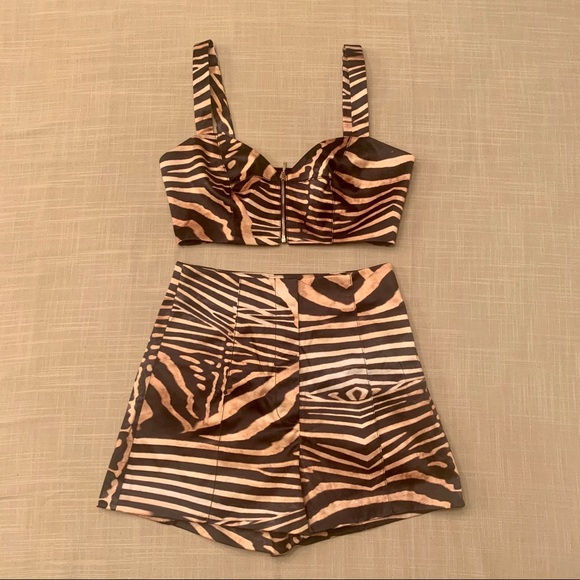 Marciano Crop Top & High Waisted Short